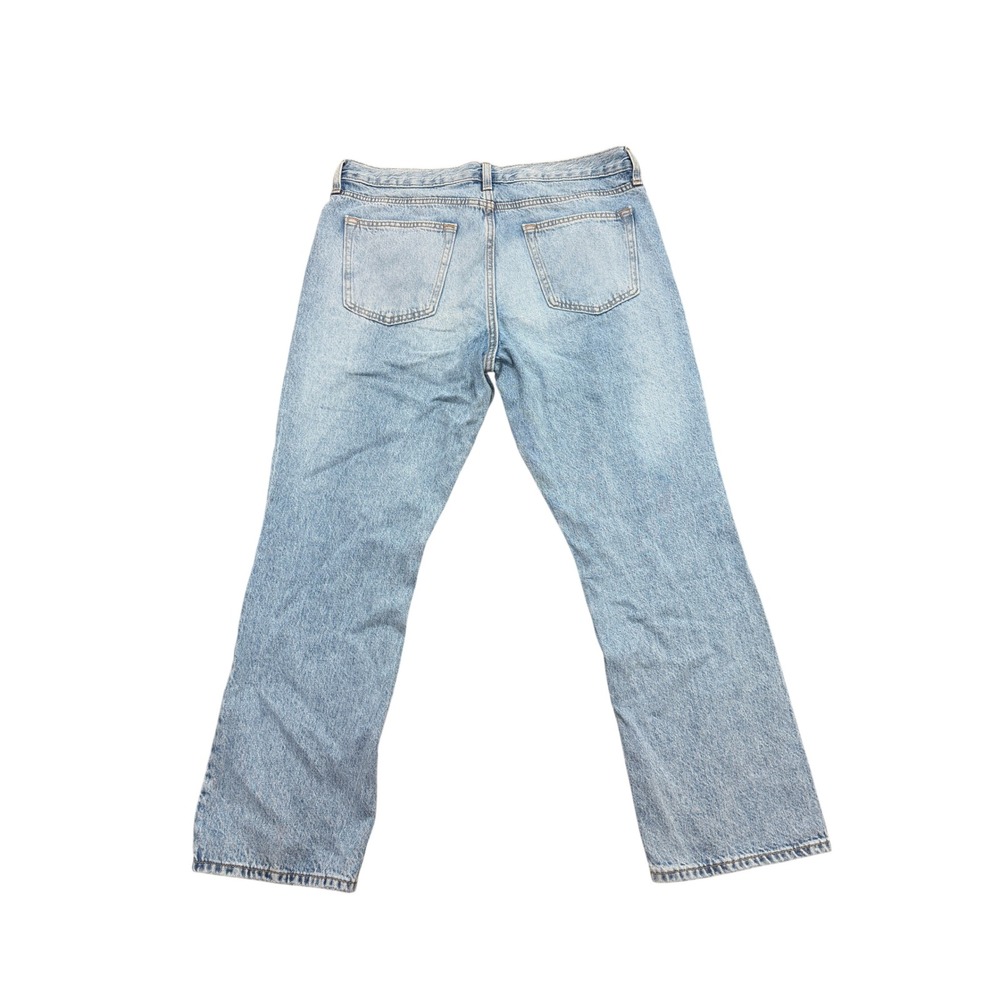 Old Navy Mens Straight Leg Jeans 36x30 Light Wash Blue 100% Cotton Denim - Picture 6 of 9